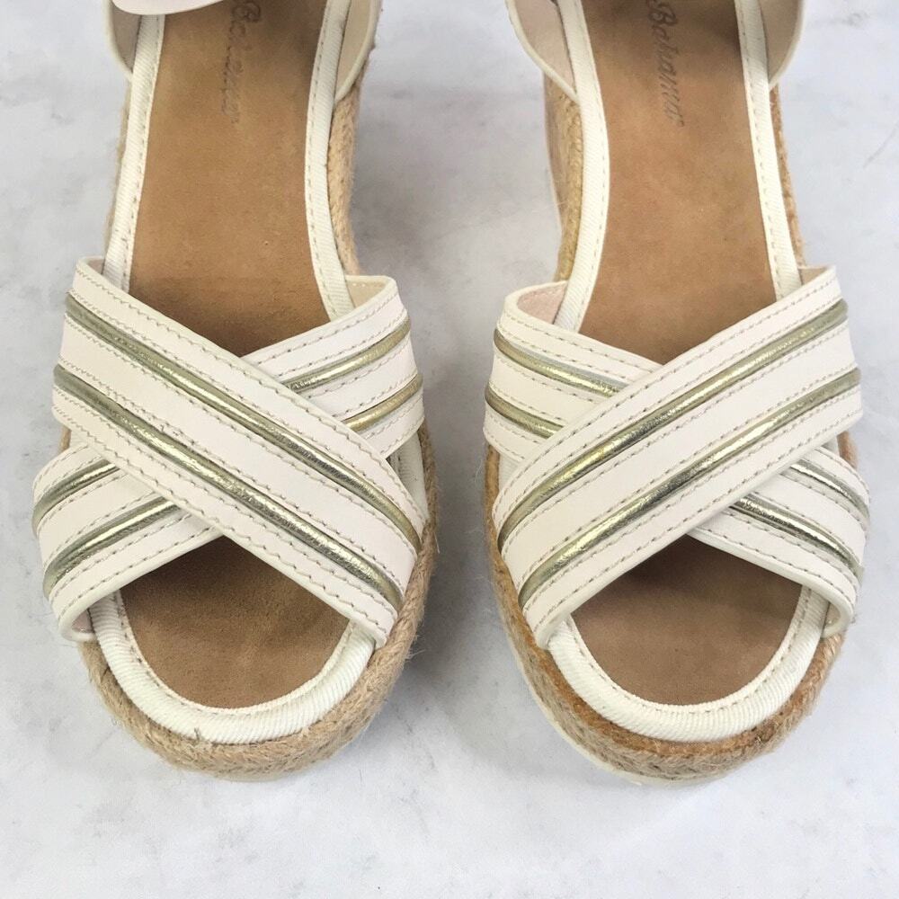 Tommy Bahama Naira Cork Wedge Sandal Sz 7B Summer Beach Clean - Picture 5 of 12